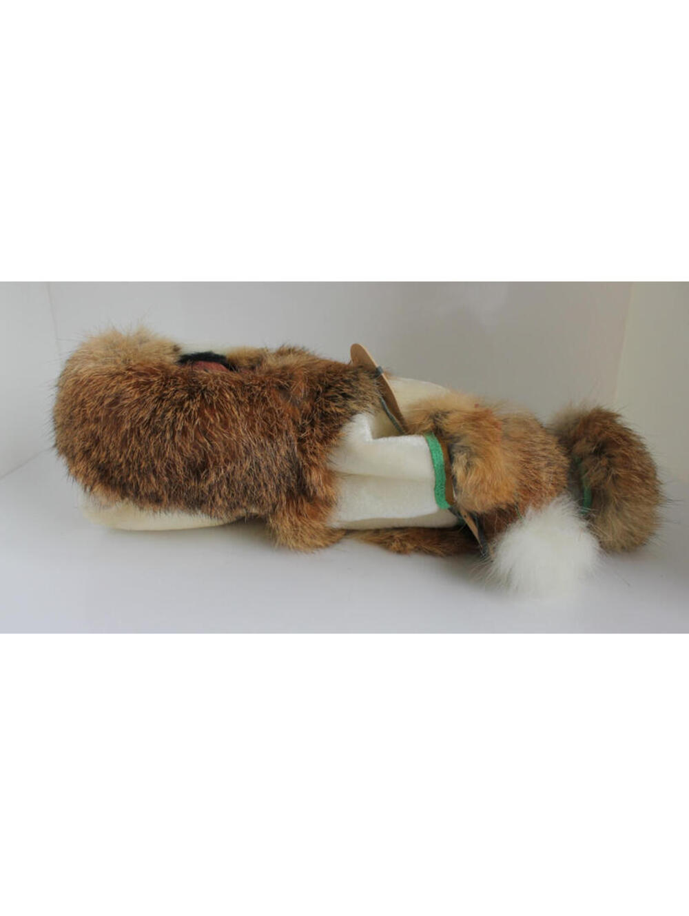 VINTAGE 1960s Carlson Girl Eskimo Doll Rabbit Fur Leather 12" Tall - Picture 4 of 13